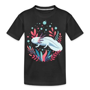 Axolotl - T-shirt bio Premium Enfant - noir - Devant