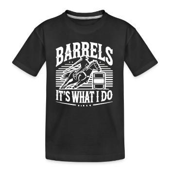 Fässer - das ist mein Job - Kinder Premium Bio T-Shirt - Schwarz - Vorne