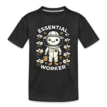 Unverzichtbare Arbeitskraft - Kinder Premium Bio T-Shirt - Schwarz - Vorne