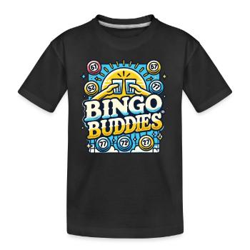 Bingo Buddies - Kinder Premium Bio T-Shirt - Schwarz - Vorne