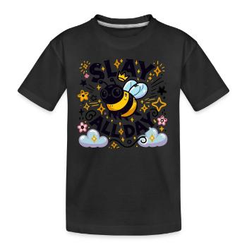 Slay All Day - Kinder Premium Bio T-Shirt - Schwarz - Vorne