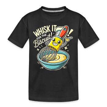 Schneebesen für den Keks - Kinder Premium Bio T-Shirt - Schwarz - Vorne