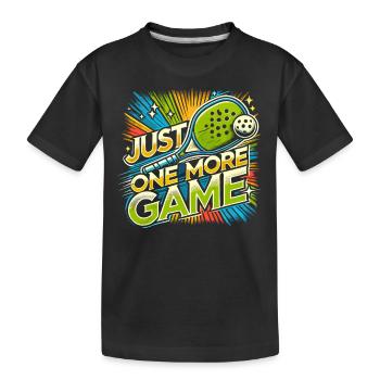Nur noch ein Spiel - Kinder Premium Bio T-Shirt - Schwarz - Vorne