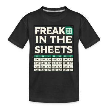 Freak in den Laken - Kinder Premium Bio T-Shirt - Schwarz - Vorne