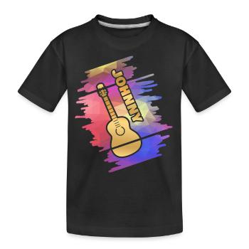 Guitar Johnny - Kids' Premium Organic T-Shirt - black - Front