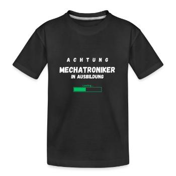 Mécatronicien en formation Profession Drôle de dicton - T-shirt bio Premium Enfant - noir - Devant