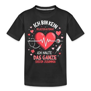 Ich Halte Das System - Pflege - Kinder Premium Bio T-Shirt - Schwarz - Vorne
