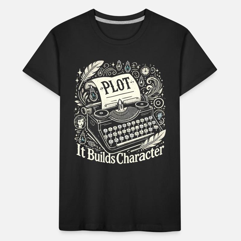 Plot Es baut Charakter auf Kinder Premium Bio T-Shirt