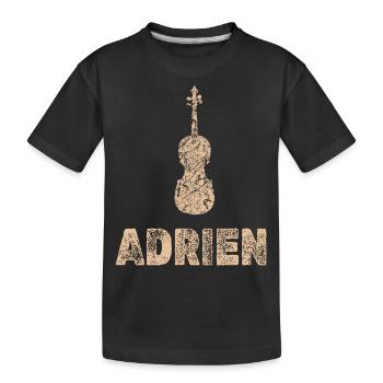Bratsche Adrien - Kinder Premium Bio T-Shirt - Schwarz - Vorne