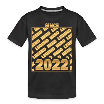 2022 - Kids' Premium Organic T-Shirt - black - Front