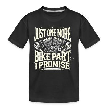 Nur noch ein Fahrrad Teil I Versprechen - Kinder Premium Bio T-Shirt - Schwarz - Vorne