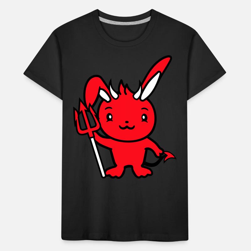 Bunny Devil Demon Evil Satan Hell Trident Costume Kids' Premium Organic T-Shirt