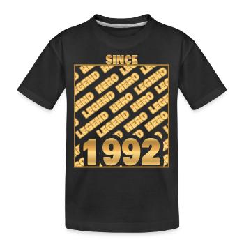 Hero 1992 - Kids' Premium Organic T-Shirt - black - Front