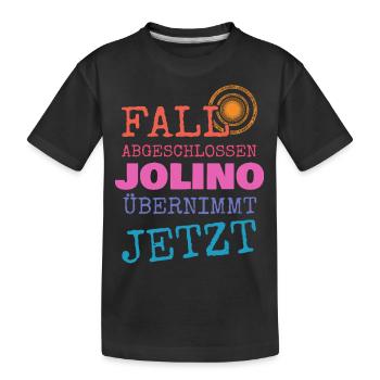 Prénom Jolino - T-shirt bio Premium Enfant - noir - Devant