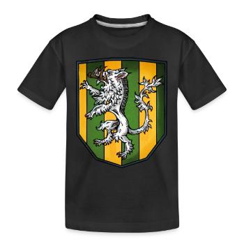 Armoiries sanglier d’argent - T-shirt bio Premium Enfant - noir - Devant