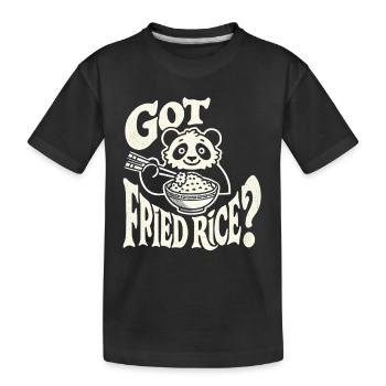 Haben Sie gebratenen Reis? - Kinder Premium Bio T-Shirt - Schwarz - Vorne