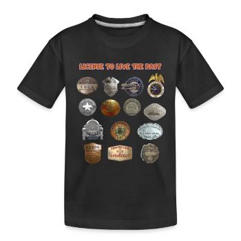 License to Live the Past - Kids' Premium Organic T-Shirt - black - Front