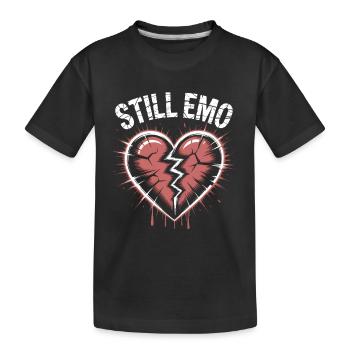 Still emo! Goth Emo Alternative Aesthetic - Kids' Premium Organic T-Shirt - black - Front