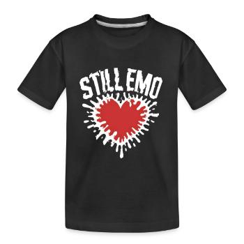 Still emo! Goth Emo Alternative Aesthetic - Kids' Premium Organic T-Shirt - black - Front