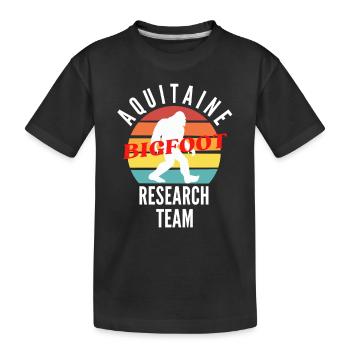 AQUITAINE BIGFOOT RESEARCH TEAM - T-shirt bio Premium Enfant - noir - Devant