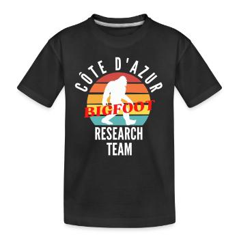 COTE D AZUR BIGFOOT RESEARCH TEAM - T-shirt bio Premium Enfant - noir - Devant