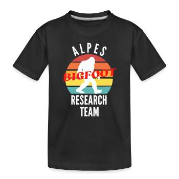 ALPES BIGFOOT RESEARCH TEAM - T-shirt bio Premium Enfant - noir - Devant