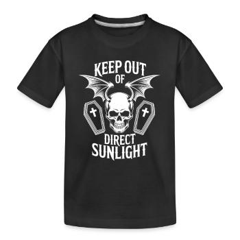Tenir à l’abri de la lumière directe du soleil ! Vampire Goth Emo - T-shirt bio Premium Enfant - noir - Devant