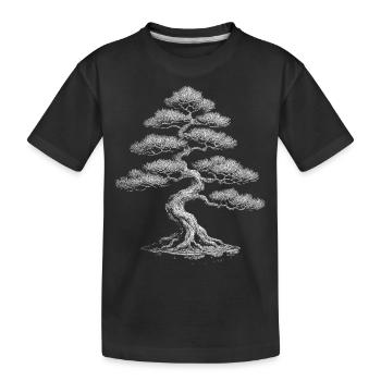 Bonsai - Kinder Premium Bio T-Shirt - Schwarz - Vorne