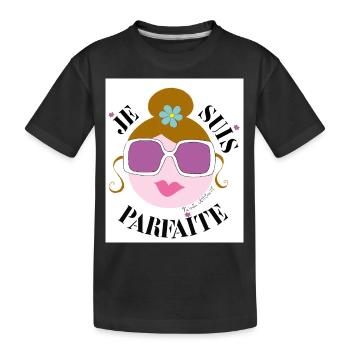 i'm perfect - Kids' Premium Organic T-Shirt - black - Front