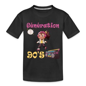 Design Inspired by 90's Dance Music - T-shirt bio Premium Enfant - noir - Devant
