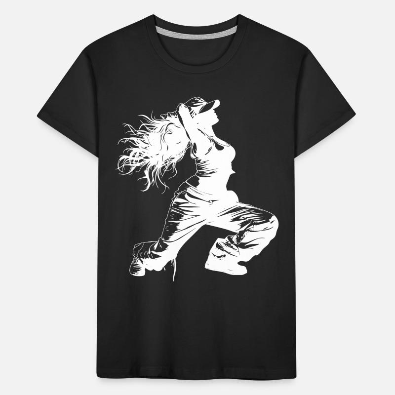Breakdancer Drawing Kids' Premium Organic T-Shirt