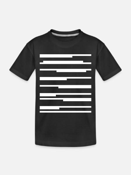 Design mit geometrischen Linien - Kinder Premium Bio T-Shirt - Schwarz