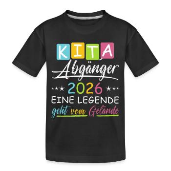 Diplômés en garderie 2026 - T-shirt bio Premium Enfant - noir - Devant