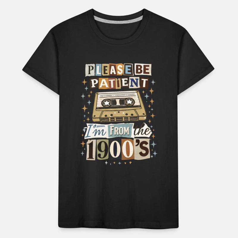Retro Cassette Nostalgia Kids' Premium Organic T-Shirt