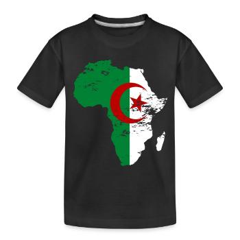 Pavillon Algérien Afrique - T-shirt bio Premium Enfant - noir - Devant