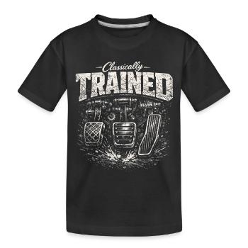 Autohandbuch Humor Fahrer Autogeschenk - Kinder Premium Bio T-Shirt - Schwarz - Vorne