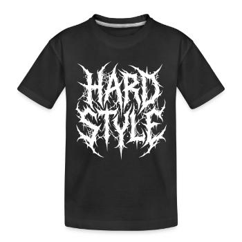 Hardstyle Underground - Kids' Premium Organic T-Shirt - black - Front