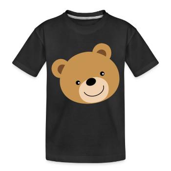 Ours en peluche Ours - T-shirt bio Premium Enfant - noir - Devant