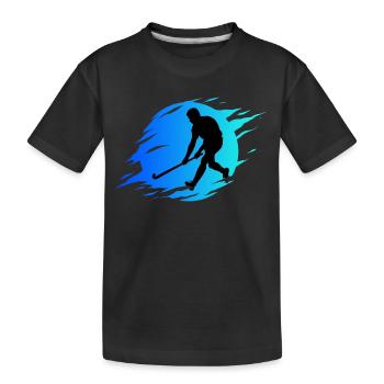 Field hockey Hockey fan articles Hockey field Hockey - Kids' Premium Organic T-Shirt - black - Front