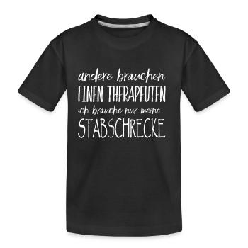 Stalking horror - Kids' Premium Organic T-Shirt - black - Front