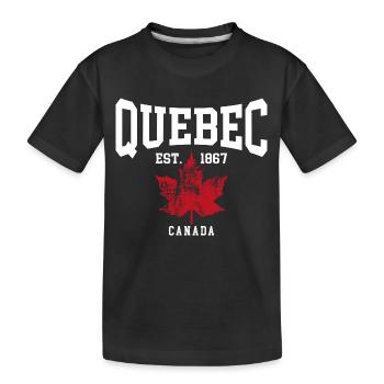 Québec - T-shirt bio Premium Enfant - noir - Devant