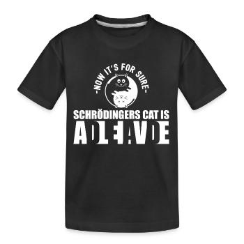 Don de Schrodingers chat Dead Alive Nerd - T-shirt bio Premium Enfant - noir - Devant