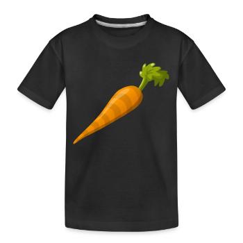 Carrot! - Kids' Premium Organic T-Shirt - black - Front
