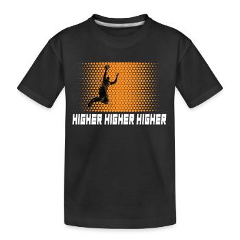 Basketball « Dunking-Hero » jeu de basket-ball - T-shirt bio Premium Enfant - noir - Devant