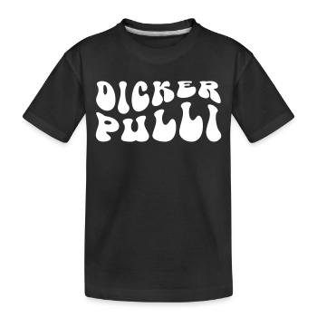 Dicker Pulli - Kinder Premium Bio T-Shirt - Schwarz - Vorne