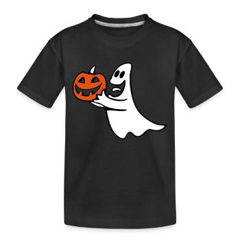 fantôme - T-shirt bio Premium Enfant - noir - Devant