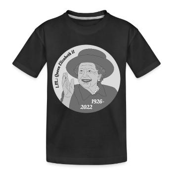 Death of Queen Elizabeth II - Kids' Premium Organic T-Shirt - black - Front