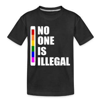 No one is illegal - T-shirt bio Premium Enfant - noir - Devant