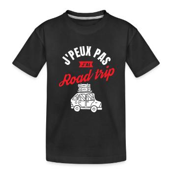 J Peux Pas J Ai Road Trip - T-shirt bio Premium Enfant - noir - Devant