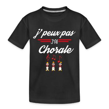 J Peux pas j ai Choral - T-shirt bio Premium Enfant - noir - Devant